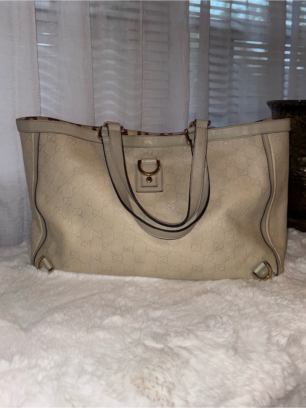 Gucci Guccissma Monogram Leather Tote